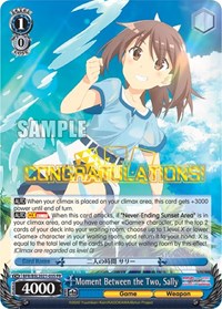 Sally Promo waifu card — Weiss Schwarz