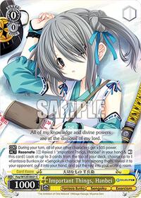 Hanbei C waifu card — Weiss Schwarz