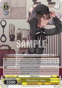"Meadow" Sara C waifu card — Weiss Schwarz