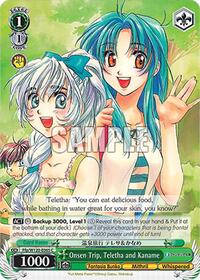 Teletha and Kaname C waifu card — Weiss Schwarz