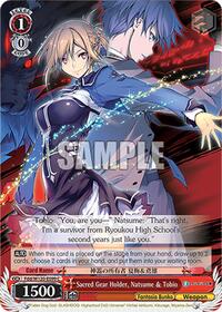 Natsume & Tobio C waifu card — Weiss Schwarz
