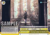 Young Lady in Battle CR waifu card — Weiss Schwarz