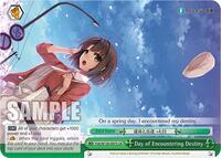 Day of Encountering Destiny CR waifu card — Weiss Schwarz
