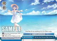 All for the Person She Loves CR waifu card — Weiss Schwarz