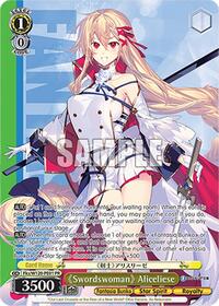"Swordswoman" Aliceliese (PR) Promo waifu card — Weiss Schwarz