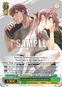 Sousuke and Nami (PR) Promo waifu card — Weiss Schwarz