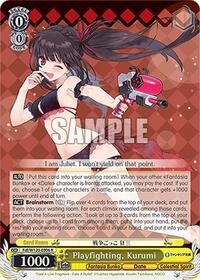 Kurumi R waifu card — Weiss Schwarz