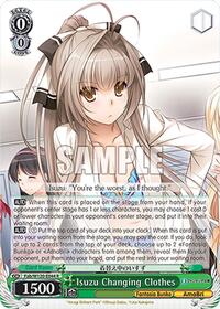 Isuzu Changing Clothes R waifu card — Weiss Schwarz