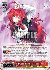 Rias R waifu card — Weiss Schwarz