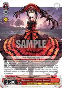 Kurumi R waifu card — Weiss Schwarz