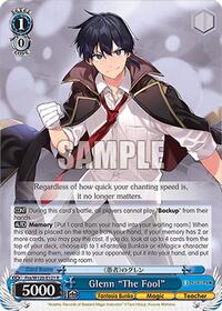 Glenn "The Fool" R waifu card — Weiss Schwarz