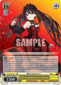 Kurumi RR waifu card — Weiss Schwarz