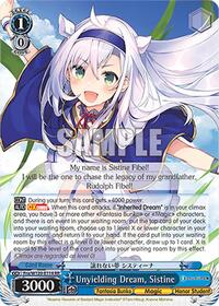 Sistine RR waifu card — Weiss Schwarz