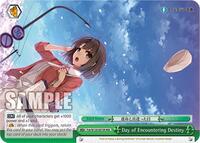 Day of Encountering Destiny (RRR) RRR waifu card — Weiss Schwarz