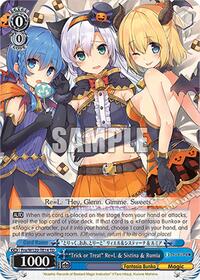 "Trick or Treat" Re=L & Sistina & Rumia (RRR) RRR waifu card — Weiss Schwarz