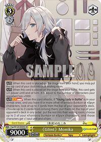 "Glint" Monika (SR) SR waifu card — Weiss Schwarz