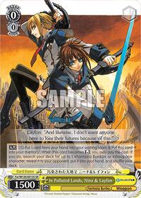 Nina & Layfon (SR) SR waifu card — Weiss Schwarz
