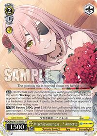 Mischievousness...? Annette (SR) SR waifu card — Weiss Schwarz