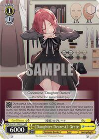 "Daughter Dearest" Grete (SR) SR waifu card — Weiss Schwarz