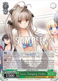 Isuzu Changing Clothes (SR) SR waifu card — Weiss Schwarz