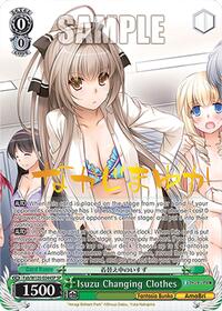 Isuzu Changing Clothes (SP) SR waifu card — Weiss Schwarz