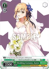 Karen (SR) SR waifu card — Weiss Schwarz