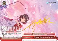 Slope That Led to Destiny (SP) SR waifu card — Weiss Schwarz