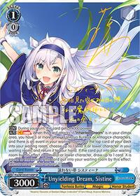 Sistine (SP) SR waifu card — Weiss Schwarz