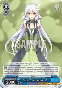 Sara "The Empress" (SR) SR waifu card — Weiss Schwarz