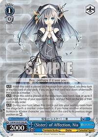 Nia (SR) SR waifu card — Weiss Schwarz