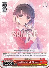 Megumi TrialDeck waifu card — Weiss Schwarz