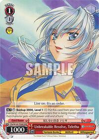 Teletha TrialDeck waifu card — Weiss Schwarz