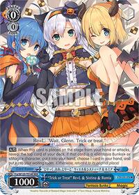 "Trick or Treat" Re=L & Sistina & Rumia TrialDeck waifu card — Weiss Schwarz