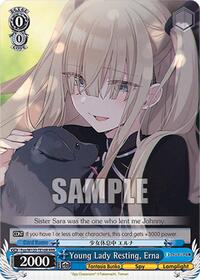 Erna TrialDeck waifu card — Weiss Schwarz