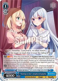 Anisphia & Euphyllia TrialDeck waifu card — Weiss Schwarz