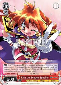 Lina the Dragon Spooker U waifu card — Weiss Schwarz