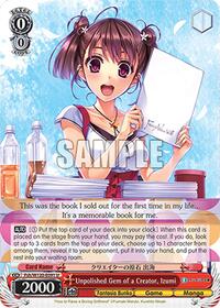 Izumi U waifu card — Weiss Schwarz