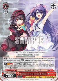 Kurumi & Tohka U waifu card — Weiss Schwarz