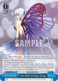 Girl With Strange Wings U waifu card — Weiss Schwarz