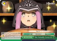 She Actually Loves It? CC waifu card — Weiss Schwarz