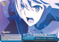 Belief in Her "Choice" CR waifu card — Weiss Schwarz
