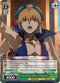 Gilgamesh R waifu card — Weiss Schwarz