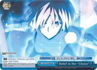 Belief in Her "Choice" (RRR) RRR waifu card — Weiss Schwarz