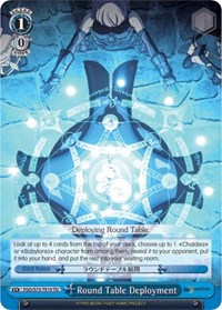 Round Table Deployment TrialDeck waifu card — Weiss Schwarz