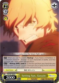 Gawain C waifu card — Weiss Schwarz