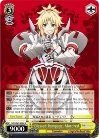 Mordred R waifu card — Weiss Schwarz