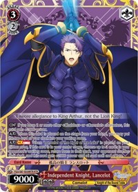 Lancelot RoundTableRare waifu card — Weiss Schwarz