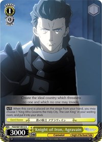 Agravain U waifu card — Weiss Schwarz