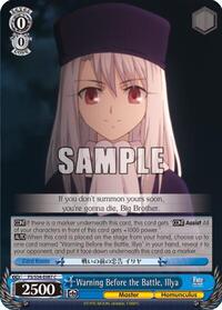 Illya C waifu card — Weiss Schwarz