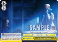 A Fateful Night CC waifu card — Weiss Schwarz